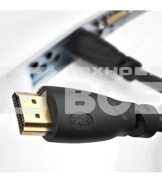 Кабель GCR Premium 1.8m HDMI 2.0, HDR, Ultra HD 4K60 Hz/ 5K30Hz, 3D, Ethernet 18.0 Гбит/с, OD8.0mm, 28/26 AWG, черный