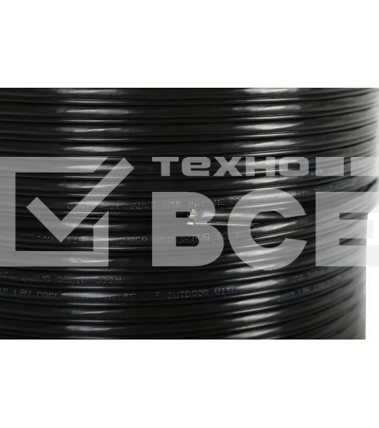 Кабель сетевой Ningbo UTP 4 пары cat5E solid 0.5мм CCA molded 305м серый outdoor стальной трос