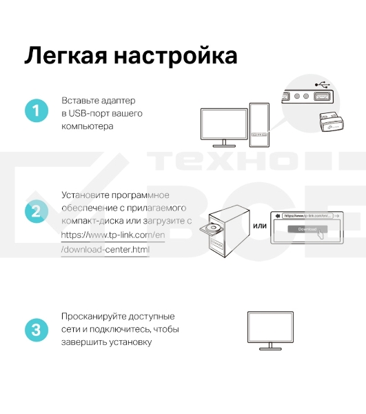 Ультракомпактный Wi-Fi USB-адаптер TP-Link Archer T3U Nano AC1300 с поддержкой MU-MIMO