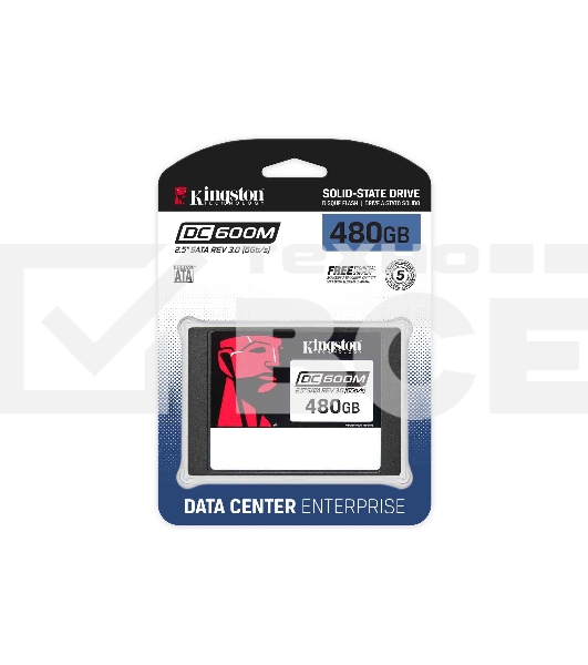 Накопитель SSD Kingston DC600M, 480GB, SATA III, 2.5