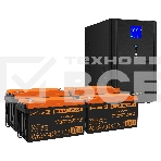 Комплект Источник бесперебойного питания EX295990RUS + батарея 65Aч EX282982RUS 4шт (инвертор, синус, для котла) ExeGate SineTower SZ-3000.LCD.AVR.3SH.1C13.RJ.USB <3000VA/2400W, чистый синусоида, LCD дисплей, AVR, 3*Schuko+1*C13, RJ45/11, USB, линейно-инт, фото2