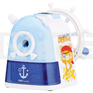 Точилка для карандашей механическая Deli Sailor E0665 1 отверстие пластик ассорти