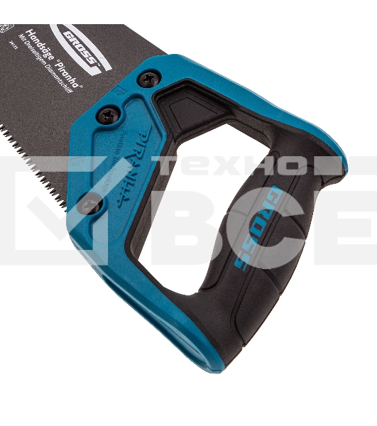 Ножовка по дереву Gross 'PIRANHA', 300 мм, 11 TPI, 3D-зуб, тефл. покр.полотна, 2-х комп. рук-ка