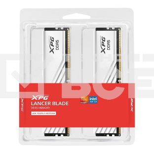 Оперативная память XPG Lancer Blade, DDR5, 32GB (2x16GB), 6000MHz, CL34, с радиаторами, белый