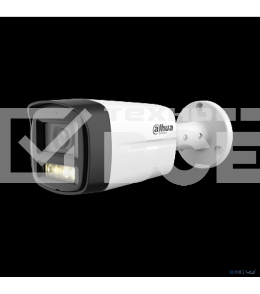 Уличная цилиндрическая Dahua DH-HAC-HFW1200TLMP-IL-T-0360B HDCVI 2Мп; CMOS; объектив 3.6мм; ИК 40м, Led 40м; IP67;металл, пластик