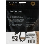 Кабель GoPower Type-C (m)-microUSB-B (m) 0.5м ПВХ черный Premium Zip-Lock c подвесом (1/200), фото4