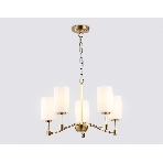 Люстра Ambrella light LH56051/5 BS/FR латунь/белый матовый E14*5 max 40W D590*950, фото8
