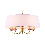 Люстра Ambrella light LH75021/5 GD/PI золото/розовый E14/5 max 40W D550*730, фото10