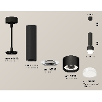 Светильник Ambrella Light XP8111009 SBK/FR/CL черный песок/белый матовый/прозрачный GX53 (A2302, C6356, A2101, C8111, N8399), фото 1