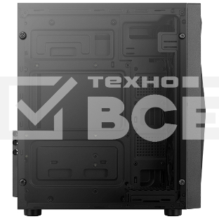 Компьютерный корпус Aerocool / Formula Glider Cosmo V1 без БП, ATX, боковое окно (закаленное стекло), черный