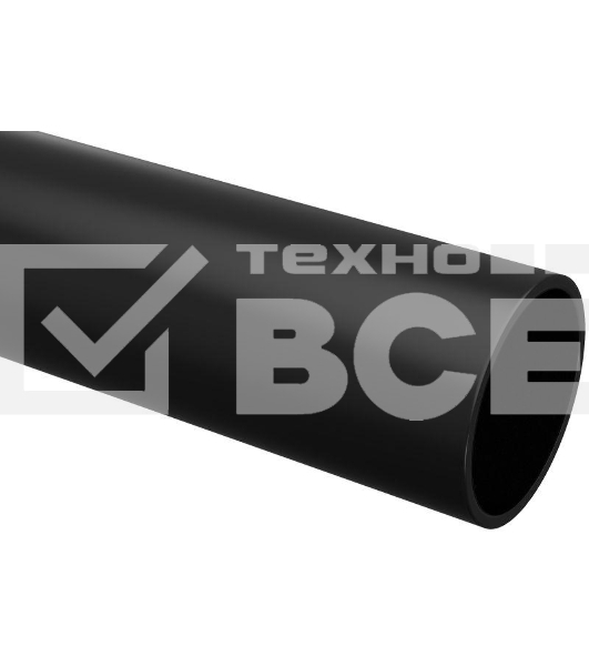 Труба гладкая жесткая ПНД d16мм черный (уп.100м) ИЭК CTR10-016-K02-100-1