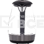 Чайник электрический Hyundai HYK-G2030 1.7л. 2200Вт черный (корпус: стекло), фото3
