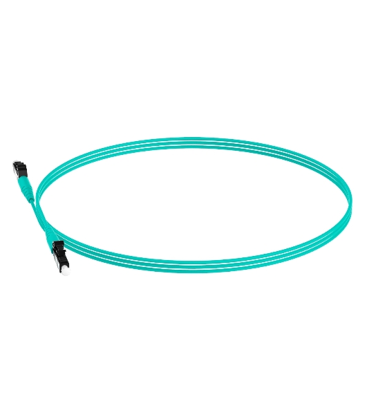 Патч-корд Panduit FZ2ELLNLNSNM001 2x50/125 OM4 LC дуплекс-LC дуплекс 1м LSZH аквамарин