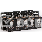 Лампа светодиодная Gauss Black 6.5Вт цок.:E27 шар 220B 3000K св.свеч.бел.теп. G45 (упак.:10шт) (105102107), фото6