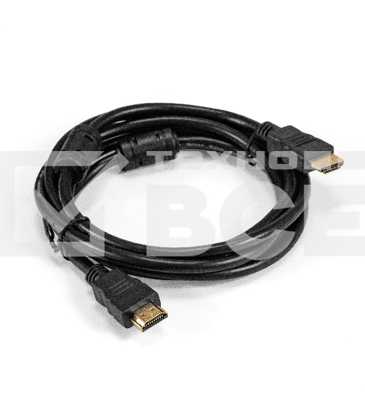 Кабель HDMI ExeGate EX-CC-HDMI-1.5F (19M/19M, 1,5м, v1.4b, ферритовые кольца, позолоченные контакты)