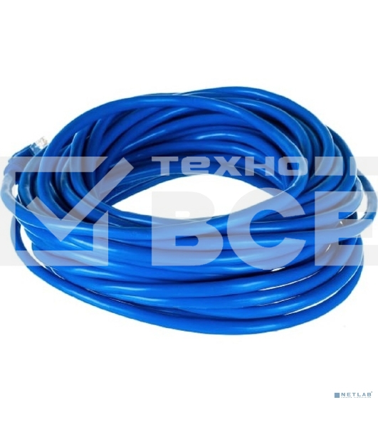 Патч-корд UTP Cablexpert PP12-10M/B кат.5e, 10м, литой, многожильный (синий)