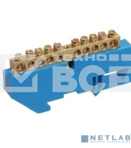 Шина Iek YNN10-69-24D-K07 N 'ноль' на DIN-изол ШНИ-6х9-24-Д-С ИЭК