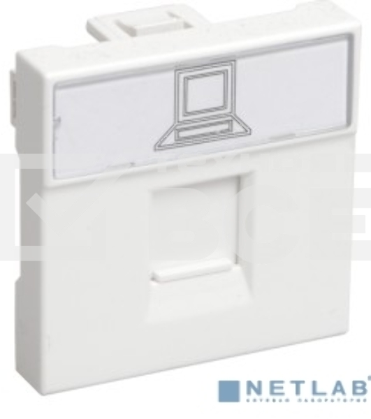 Розетка информационная РКИ-20-00-П RJ-45 UTP кат.5e (на 2 модуля) ПРАЙМЕР белая IEK