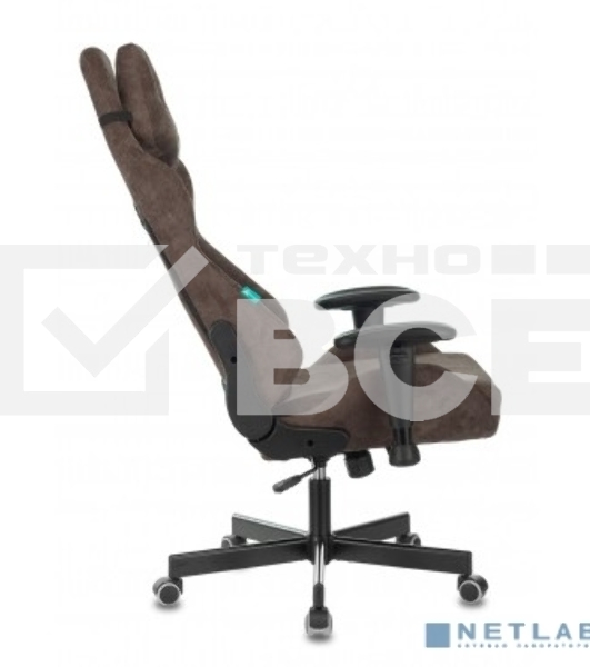 Кресло игровое Бюрократ VIKING KNIGHT LT10 FABRIC коричневый крестовина металл/пластик