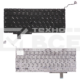Клавиатура для ноутбука Macbook A1297 черная, большой Enter