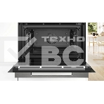 Компактный духовой шкаф-пароварка, черный, 14 режимов + комбинированные режимы, функция приготовление на пару 100%, 4-слойное остекление, 3 цветных текстовых TFT-дисплея 2,5' с сенсорным управлением, ControlRing, функции HomeConnect: удаленная диагностика, контроль и мониторинг, LED-освещение, меню Assist, PerfectBake, термощуп PerfectRoast, самоочистка EcoClean, фото4