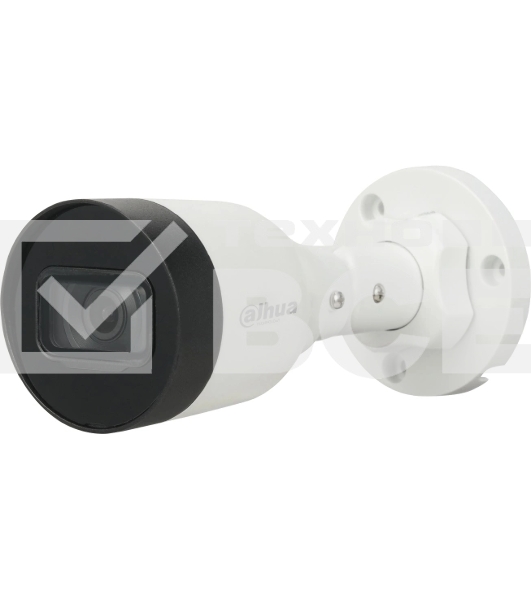 Уличная цилиндрическая IP-видеокамера Dahua DH-IPC-HFW1230S1P-0280B-S6 2Мп, 1/2.8” CMOS, объектив 2.8мм, детектор человка, ИК-подсветка до 30м, IP67, корпус: металл, пластик