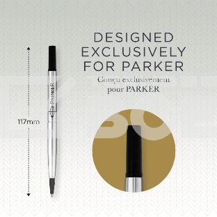 Стержень роллер Parker Quink Z01 (CW1950277) F 0.5мм черные чернила без упак.