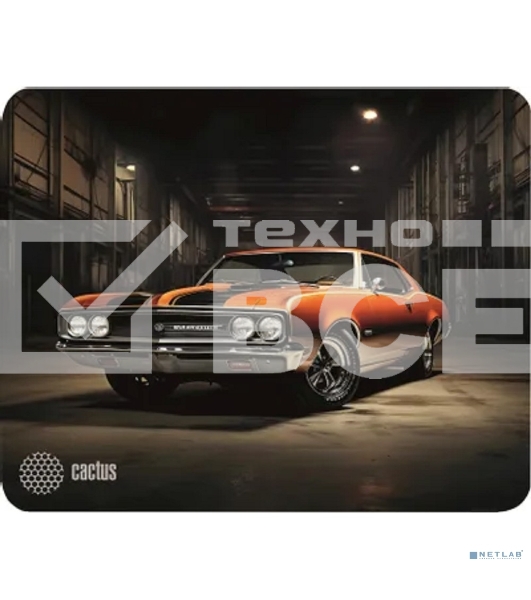 Коврик для мыши Cactus Orange Car 300x250x2мм (CS-MP-P06M)
