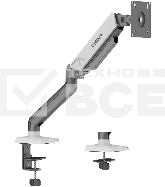 Кронштейн для мониторов ЖК Digma D-MM101 серый 17