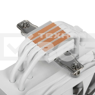 Кулер для процессора PCCooler PALADIN 400 WH (200W, 4-pin PWM, 157mm, Al/Cu, 4x6mm, 1x130mm, 76.85CFM, 29dBA, 1600RPM, S: 1851/1700/1200/115X, AM5/AM4, white)