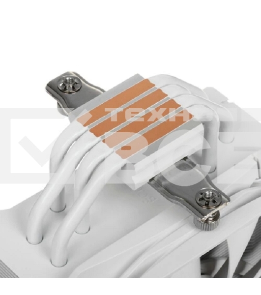 Кулер для процессора PCCooler PALADIN 400 WH (200W, 4-pin PWM, 157mm, Al/Cu, 4x6mm, 1x130mm, 76.85CFM, 29dBA, 1600RPM, S: 1851/1700/1200/115X, AM5/AM4, white)