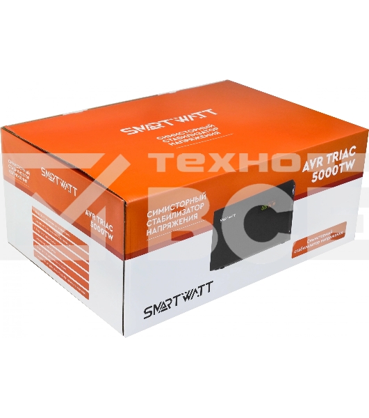 Стабилизатор напряжения Smartwatt AVR Triac 5000TW 5000ВА черный