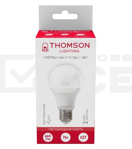 Лампа светодиодная Hiper THOMSON LED A60 7W 660Lm E27 4000K TH-B2002