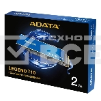 Накопитель SSD ADATA LEGEND 710, 2Tb, PCIe 3.0 x4, M.2 2280, NVMe, R/W 2400/1800, с радиатором, фото2