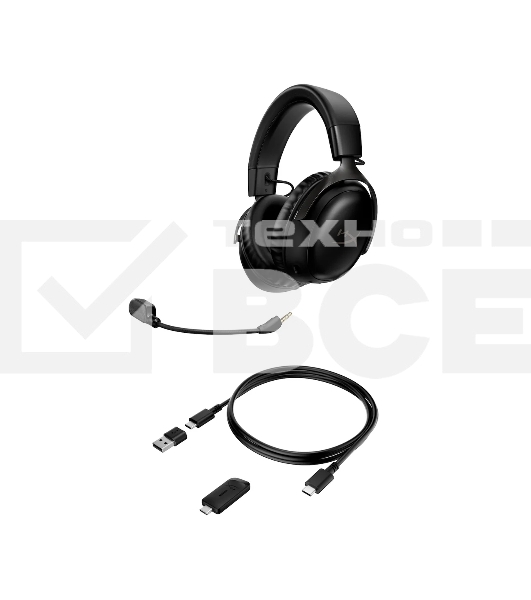 Наушники с микрофоном HyperX Cloud III черный мониторные Radio оголовье (77Z45AA)