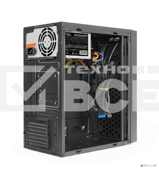 Корпус Minitower ExeGate BAA-114U2-AAA400 (mATX, БП AAA400 с вент. 8см, 1*USB+2*USB3.0, аудио, черный)