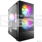 Компьютерный корпус 1STPLAYER FIREBASE X4-M Black / mATX, TG / 1x120mm & 2x140mm LED fans inc. / X4-M-BK-2F1P-1F1, фото5