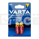 Батарейки VARTA MAX TECH AA бл 2 04706101412, фото2