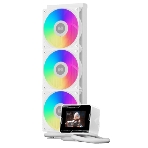 Система охлаждения PCCooler GT360 ARGb Display WH (310W, 360мм, LED temp., белый, ARGb/Fans: 3x120мм, 99CFM, 41.5dBA, 3000RPM/Pump 15dBA, 2600RPM, Rad thickness 27мм/S: 1851, 1700, 1200, 115X, AM5, AM4), фото18