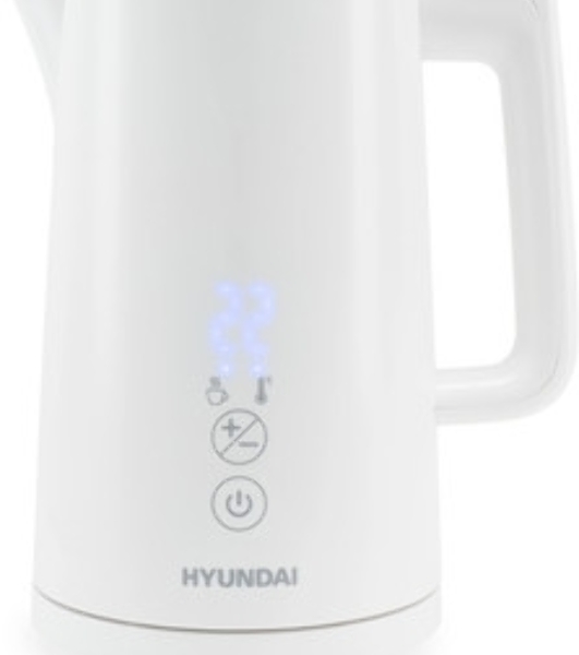Чайник электрический Hyundai HYK-S5502 1 л, 1200 Вт, титан/титановый корпус: металл