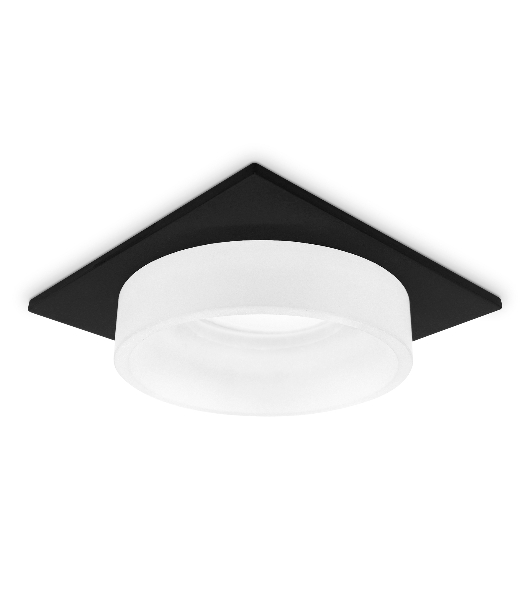 Светильник Ambrella light TN1316 SBK/FR черный песок/белый матовый GU5.3 92*92*45