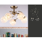Светильник Ambrella light TR3199/5 SB/CL/FR бронза/прозрачный/белый матовый E27/5 max 40W D600*485, фото7