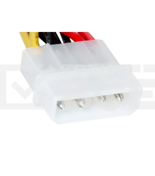 Кабель питания 2xSATA (от разъема Molex (IDE)  блока питания), 15см Exegate