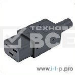 Разъемы для силового кабеля Hyperline CON-IEC320C19 Разъем IEC 60320 C19 220В 16A на кабель, контакты на винтах (плоские контакты внутри разъема), прямой, фото2