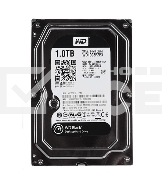 Жесткий диск Western Digital SATA-III 1Tb WD1003FZEX Black (7200rpm) 64Mb 3.5