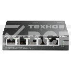 Коммутатор TP-Link 5-Port Gigabit Unmanaged Switch with 4-Port PoE+, metal case, desktop mount, PoE budget 40W., фото 1