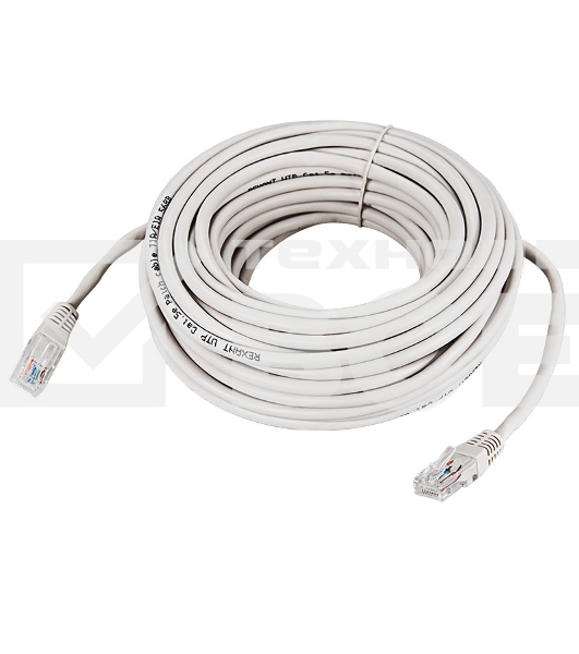 Пaтч-корд Rexant  U/UTP, категория 5e, RJ45-RJ45, неэкранированный, PVC серый, 20м