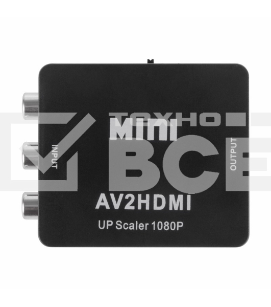 Конвертер 3 RCA на HDMI, пластик, черный  Rexant