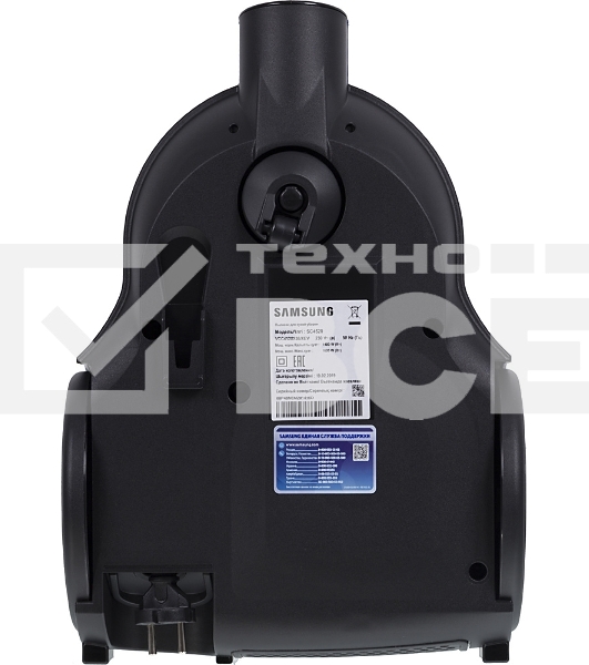 Пылесос Samsung VCC4520S36 синий/черный, 350/1600 Вт, уборка сухая, пылесборник контейнер 1.3 л