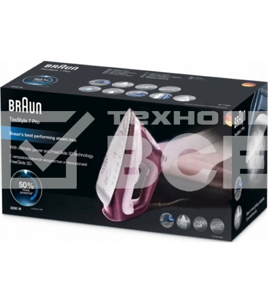 Утюг Braun SI7181VI сиреневый/фиолетовый